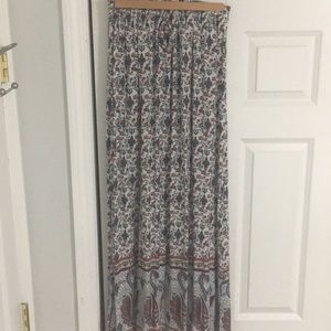 Zara colorful maxi skirt
